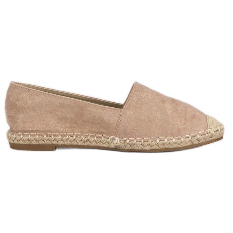 Best Shoes Beige mokkanahka espadrillit