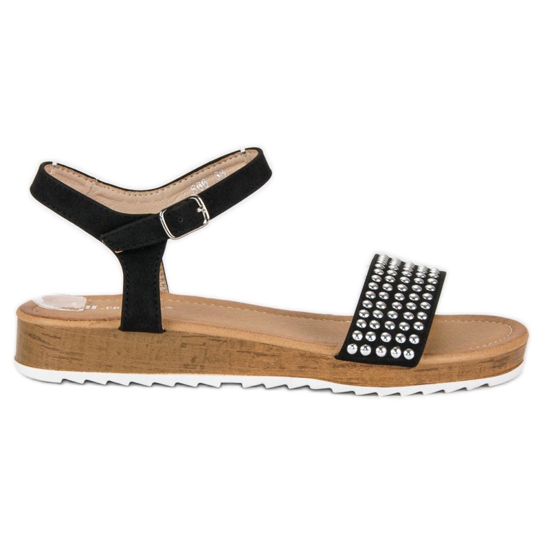 Ch. Creation Mustat litteät sandaalit Ch. Creation Mustat litteät sandaalit