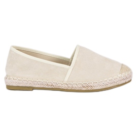 Nio Nio Beige mokkanahka espadrillit