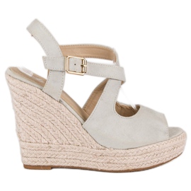 Wedge espadrillit harmaa
