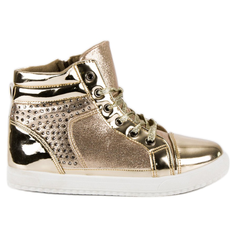 Lakatut lenkkarit nilkan yläpuolella keltainen