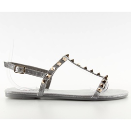 Hienot sandaalit DD23 harmaalla nastalla