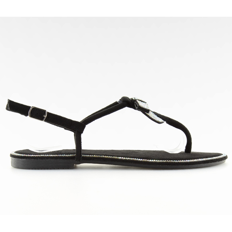 Mustat mokkanahkasandaalit 218-120