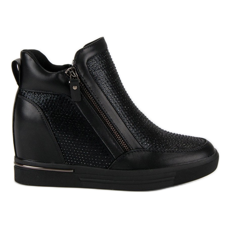 Tennarit vetoketjulla musta