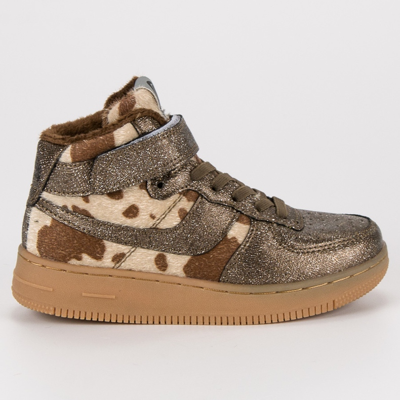 Kylie Kultaiset lenkkarit turkiksella kultainen