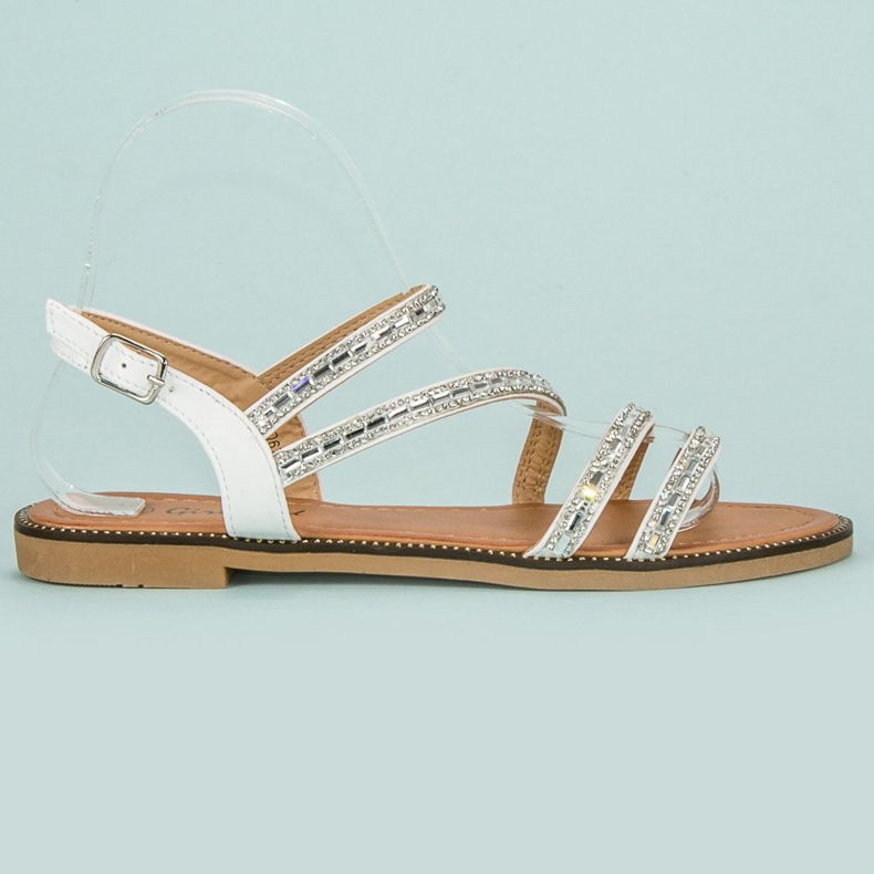 Girlhood Tyylikkäät valkoiset sandaalit valkoinen