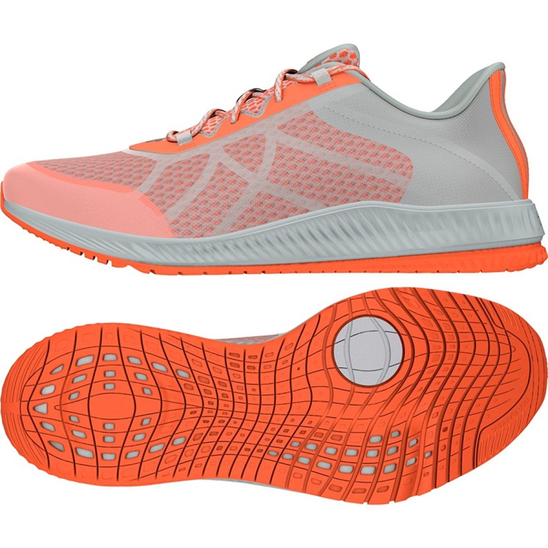 Adidas Gymbreaker Bounce W BB0983 harjoituskengät valkoinen oranssi