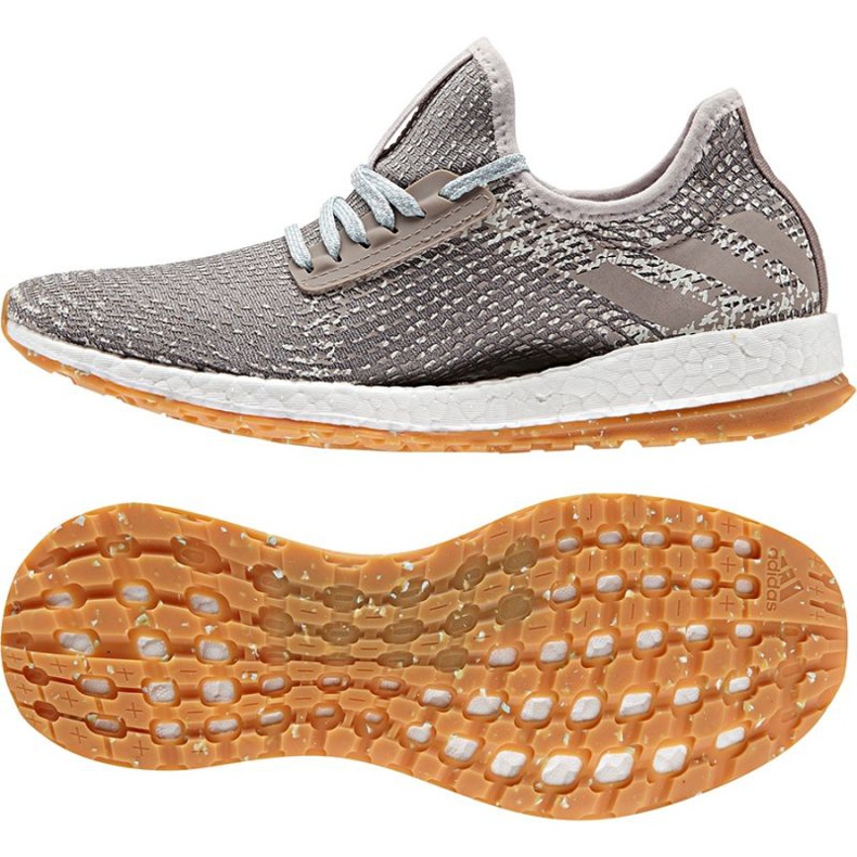 Juoksukengät Adidas PureBoost X Atr W harmaa