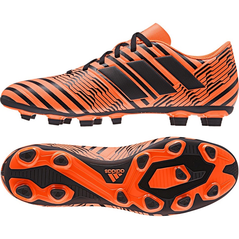 Adidas Nemeziz 17.4 FxG M S80610 jalkapallokengät oranssi oranssi