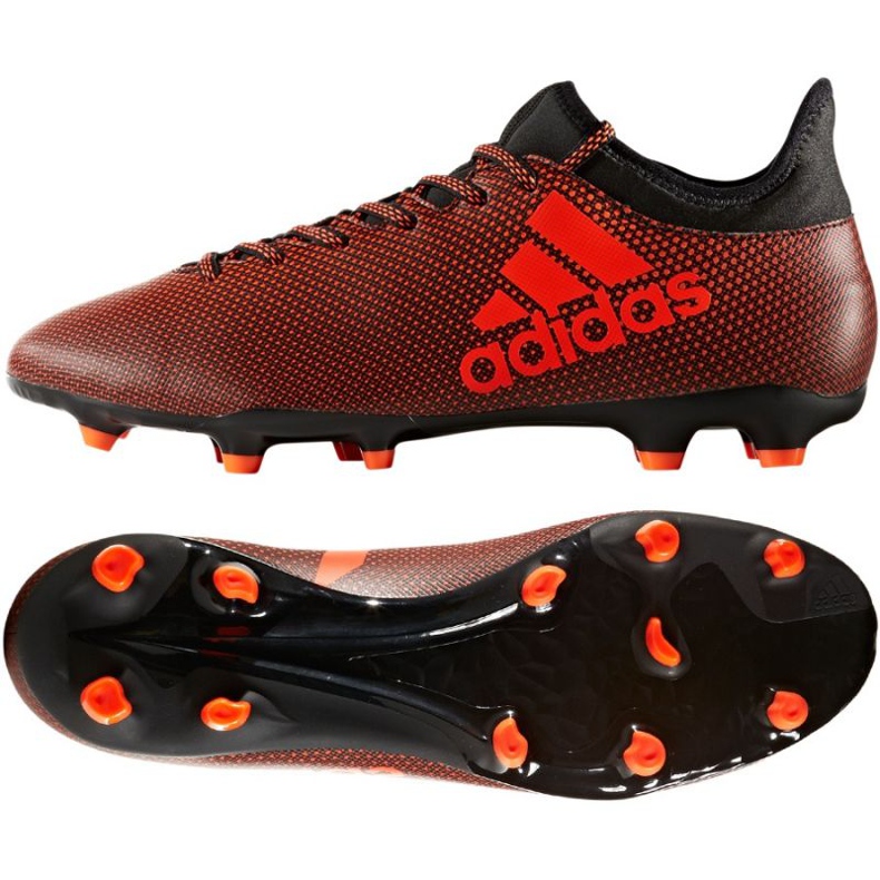 Adidas X 17.3 Fg M S82365 jalkapallokengät monivärinen oranssi