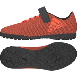 Adidas X 17.4 Tf Jr. jalkapallokengät oranssi