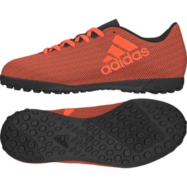 Adidas X 17.4 Tf Jr S82422 jalkapallokengät monivärinen oranssi
