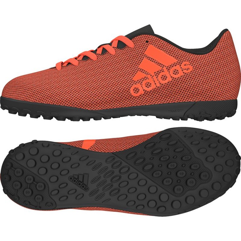 Adidas X 17.4 Tf Jr S82422 jalkapallokengät monivärinen oranssi