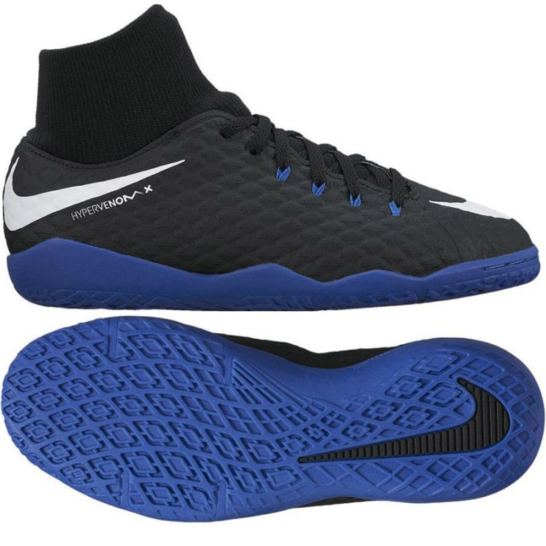 Sisäkengät Nike HypervenomX Phelon III DF IC Jr 917774-002 musta