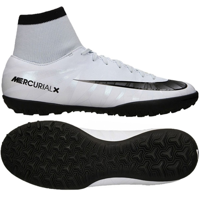 Nike MercurialX Victory Vi CR7 Df Tf M 903612-401 jalkapallokengät valkoinen valkoinen