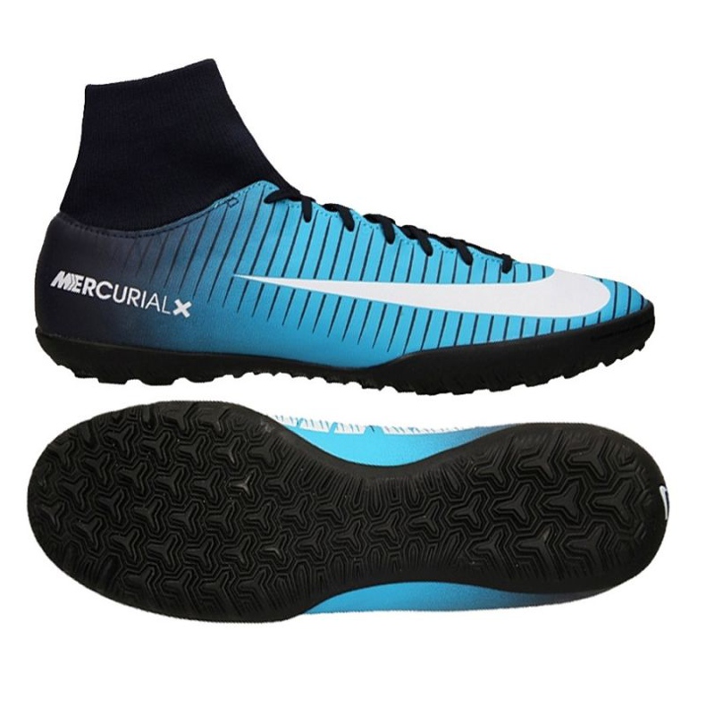 Nike MercurialX Victory VI DF TF M 903614-404 jalkapallokengät sininen