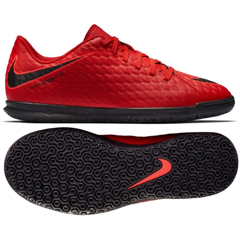 Sisäkengät Nike HypervenomX Phade Iii Ic Jr 852583-616 punainen punainen