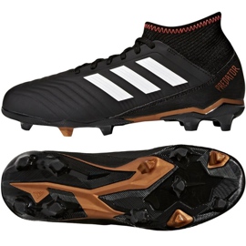 Adidas Predator 18.3 FG Jr CP9010 jalkapallokengät musta