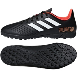 Adidas Predator Tango 18.4 Tf CP9272 jalkapallokengät musta musta