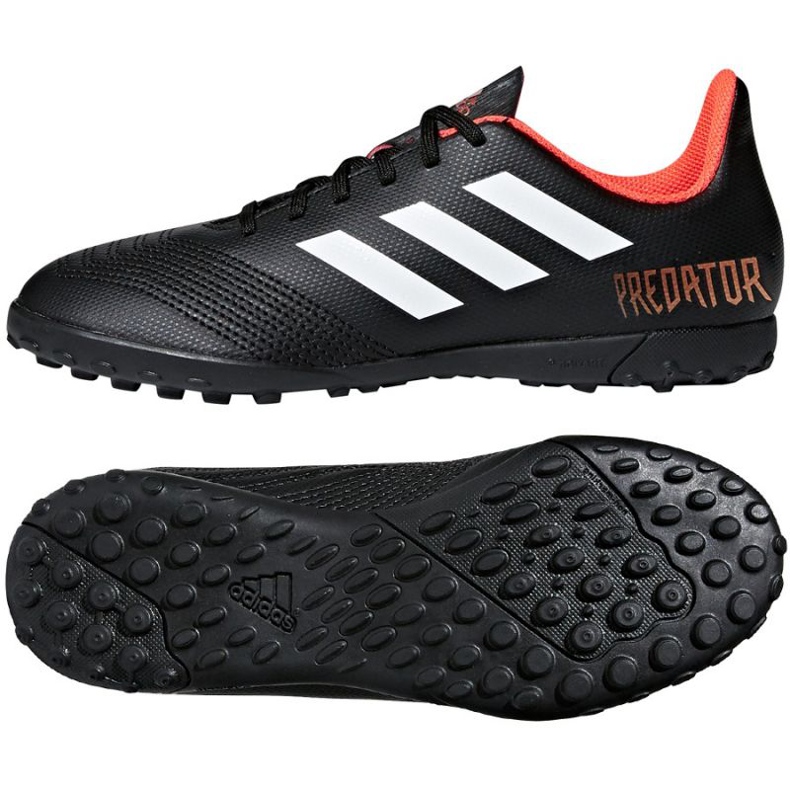 Adidas Predator Tango 18.4 Tf Jr CP9095 jalkapallokengät musta musta