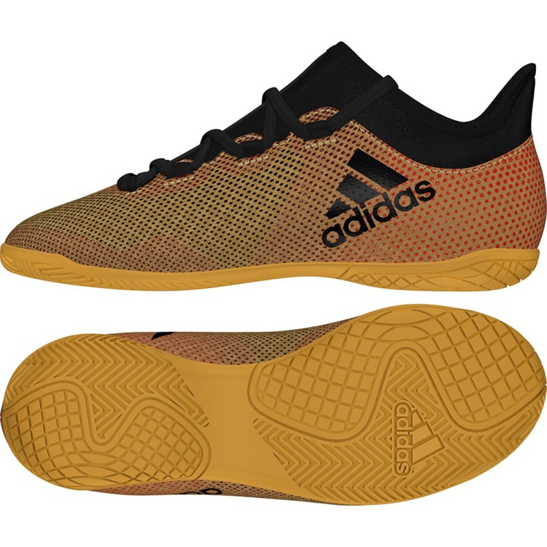 Sisäkengät adidas X Tango 17.3 In Jr CP9033 musta kultainen