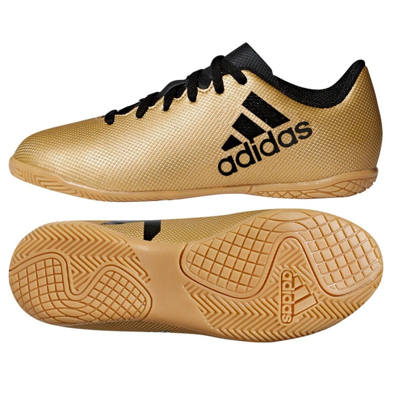 Sisäkengät adidas X Tango 17.4 In Jr CP9052 kultainen