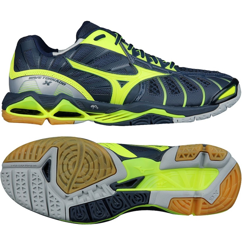 Mizuno Wave Tornado XM V1GA161247 lentopallokengät laivastonsininen laivastonsininen