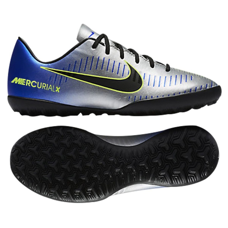 Nike MercurialX Victory Vi Neymar Tf Jr 921494-407 jalkapallokengät monivärinen sininen