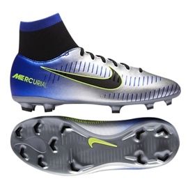 Nike Mercurial Victory Vi Df Neymar Fg Jr 921486-407 jalkapallokengät monivärinen hopea