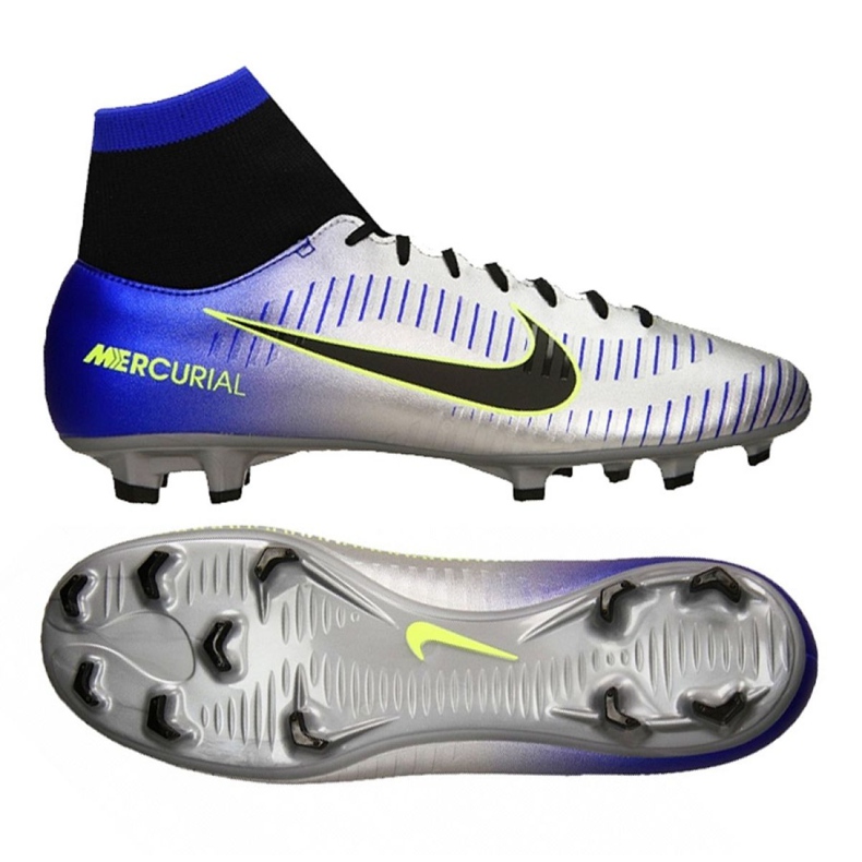 Nike Mercurial Victory Vi Df Fg Neymar M 921506-407 jalkapallokengät monivärinen hopea