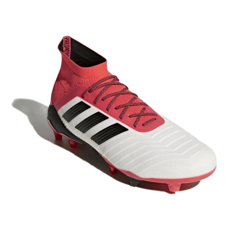 Adidas Predator 18.1 Fg M CM7410 jalkapallokengät valkoinen valkoinen