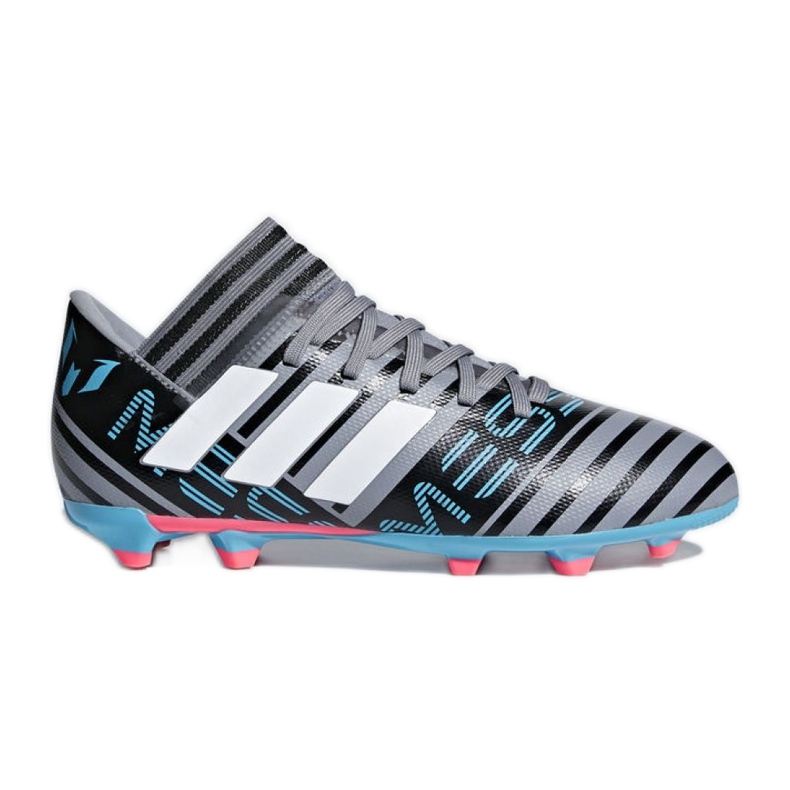 Adidas Nemeziz Messi 17.3 Fg Jr CP9174 jalkapallokengät harmaa musta