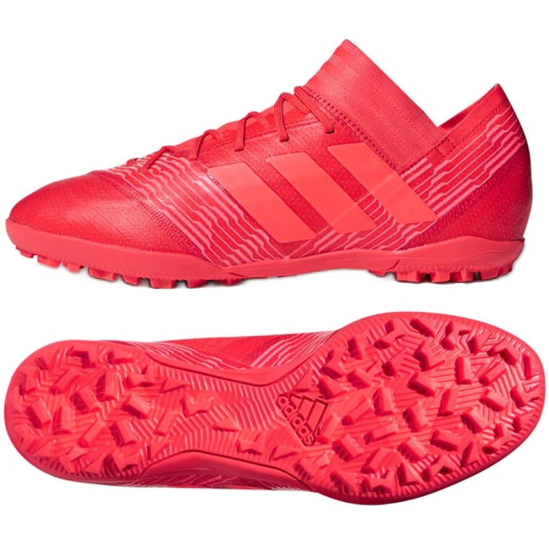 Adidas Nemeziz Tango 17.3 Tf M CP9100 jalkapallokengät punainen punainen