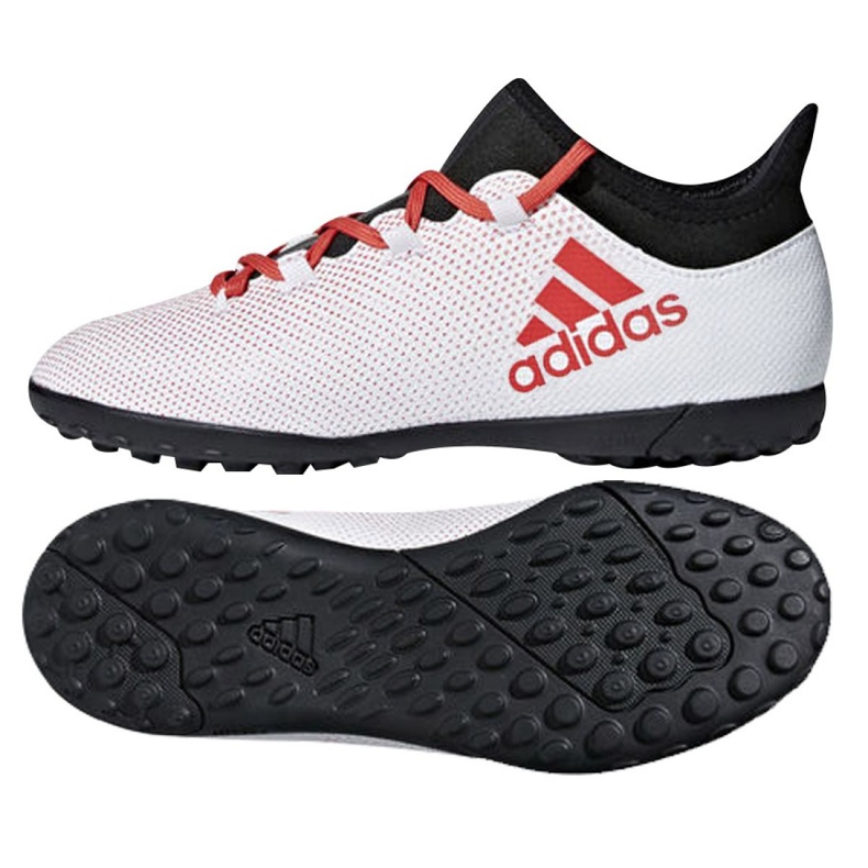 Adidas X Tango 17.3 Tf Jr CP9025 jalkapallokengät valkoinen valkoinen