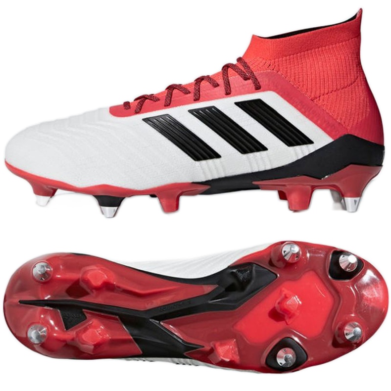 Adidas Predator 18.1 SG M CP9261 jalkapallokengät valkoinen