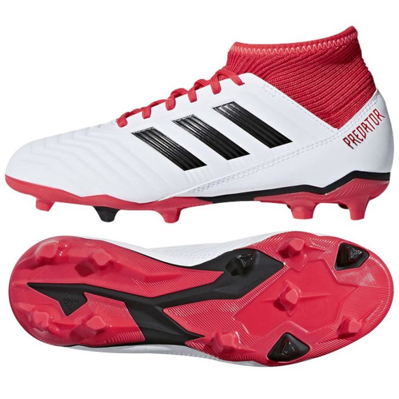Adidas Predator 18.3 Fg Jr CP9011 jalkapallokengät monivärinen valkoinen