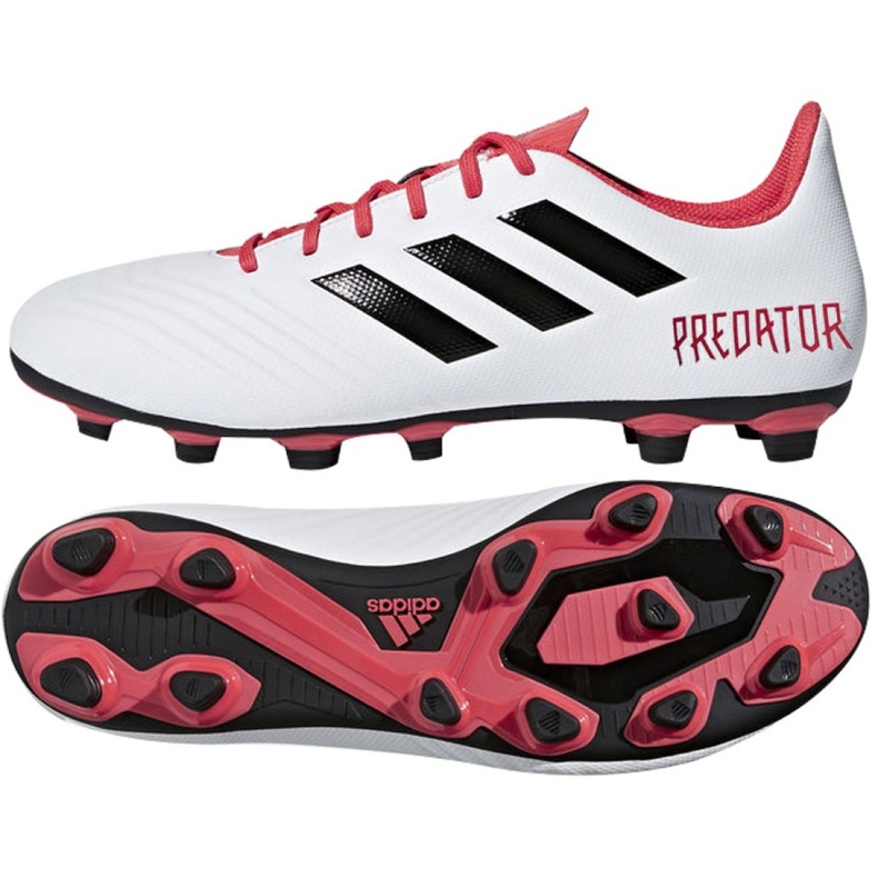 Adidas Predator 18.4 FxG M CM7669 jalkapallokengät monivärinen valkoinen