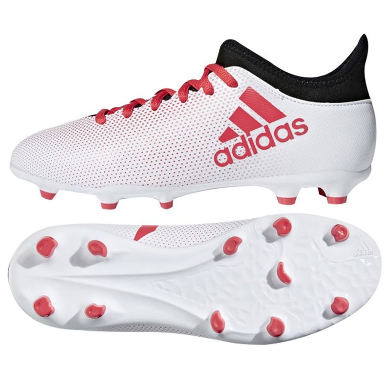 Adidas X 17.3 Fg Jr CP8991 jalkapallokengät monivärinen valkoinen