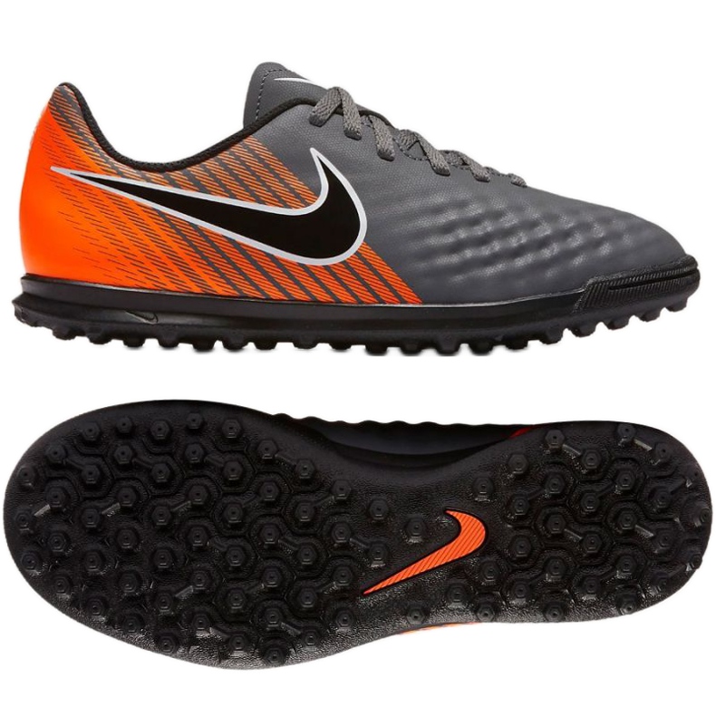 Nike Magista ObraX 2 Club TF Jr AH7317-080 jalkapallokengät harmaa