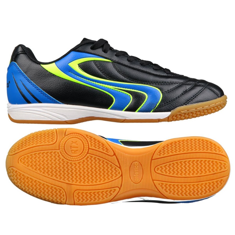 Atletico M 7336-1245 jalkapallokengät musta musta