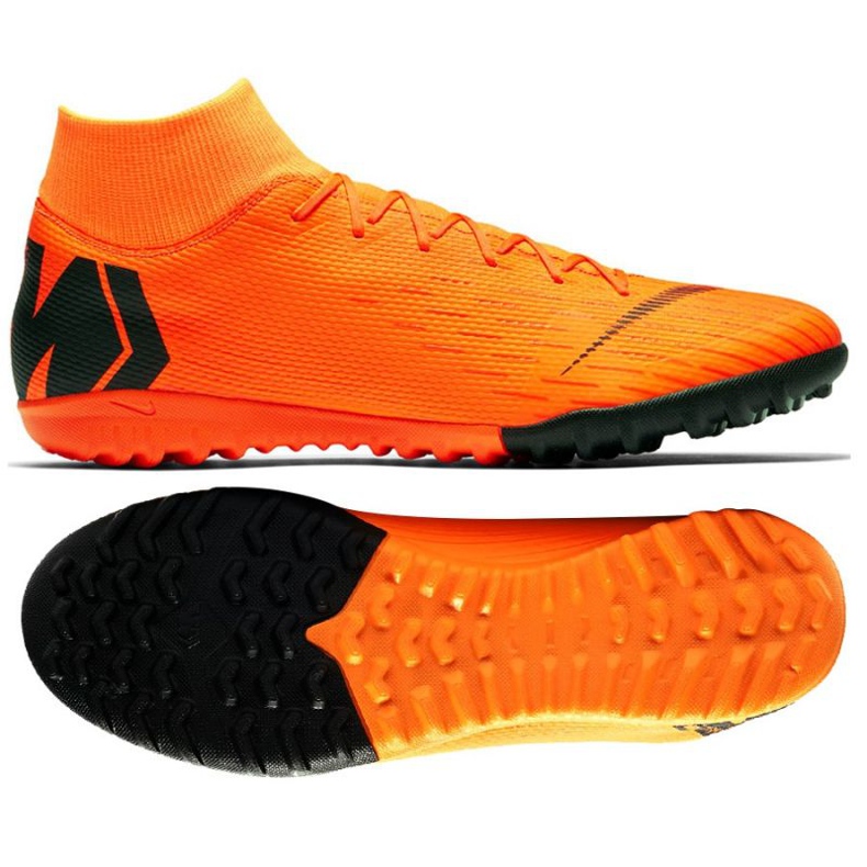 Nike Mercurial SuperflyX 6 Academy Tf M AH7370-810 jalkapallokengät oranssi oranssi