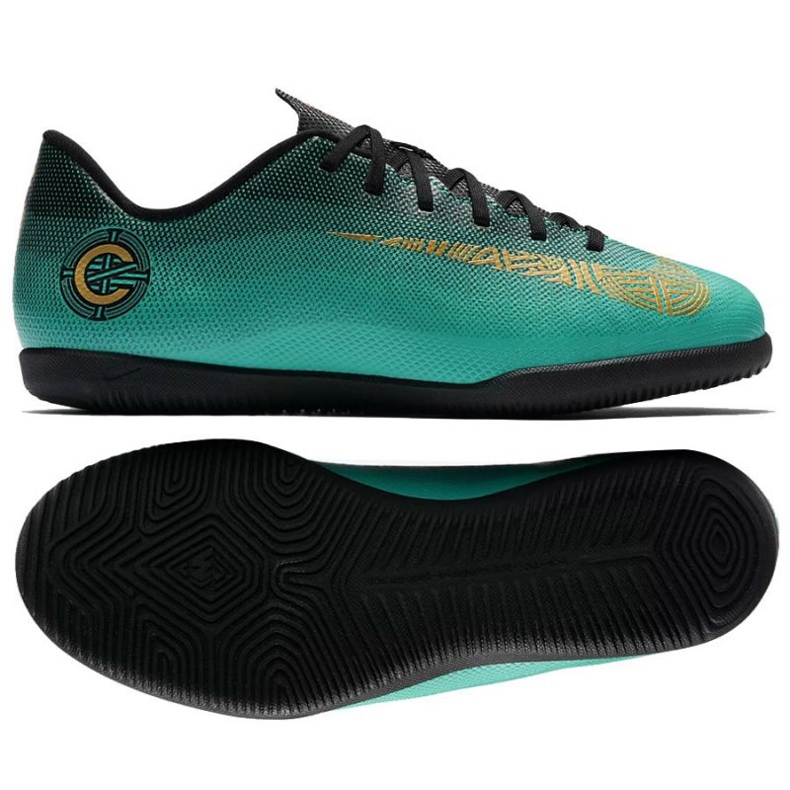 Nike Mercurial Vaporx 12 Club Gs CR7 Ic Jr AJ3105-390 jalkapallokengät