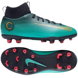 Nike Mercurial Superfly 6 Club CR7 Mg Jr AJ3115-390 jalkapallokengät sininen sininen