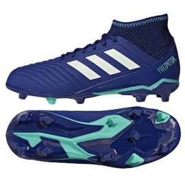 Adidas Predator 18.3 Fg Junior CP9012 jalkapallokengät sininen sininen