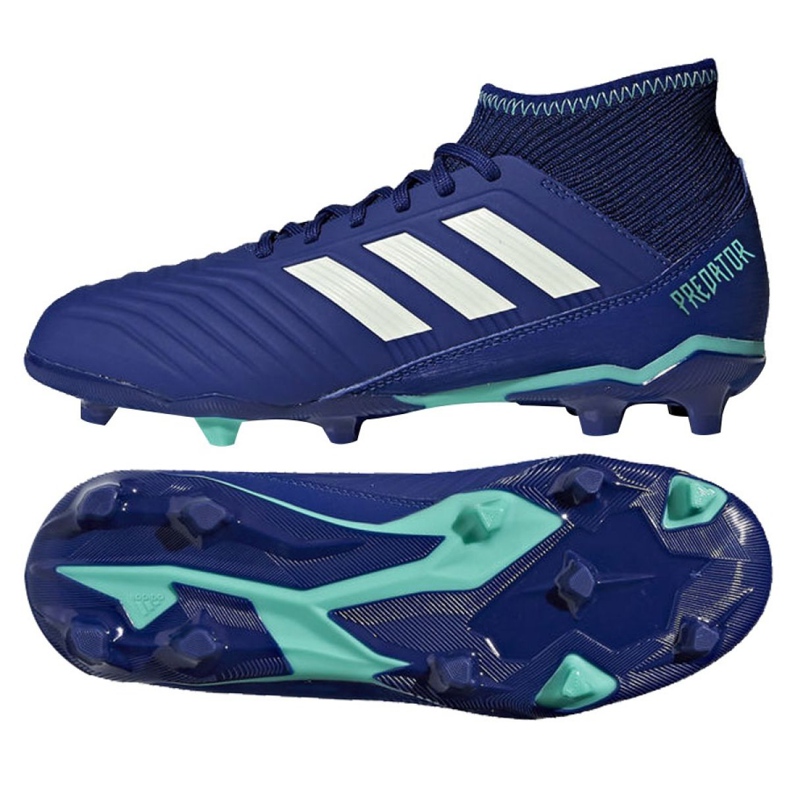 Adidas Predator 18.3 Fg Junior CP9012 jalkapallokengät sininen sininen