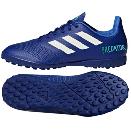 Adidas Predator Tango 18.4 Tf Junior CP9097 jalkapallokengät sininen sininen