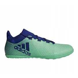 Sisäkengät adidas X Tango 17.3 In M CP9142 turkoosi, sininen vihreä