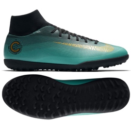 Nike Mercurialx 6 Club CR7 Tf AJ3570-390 jalkapallokengät sininen sininen