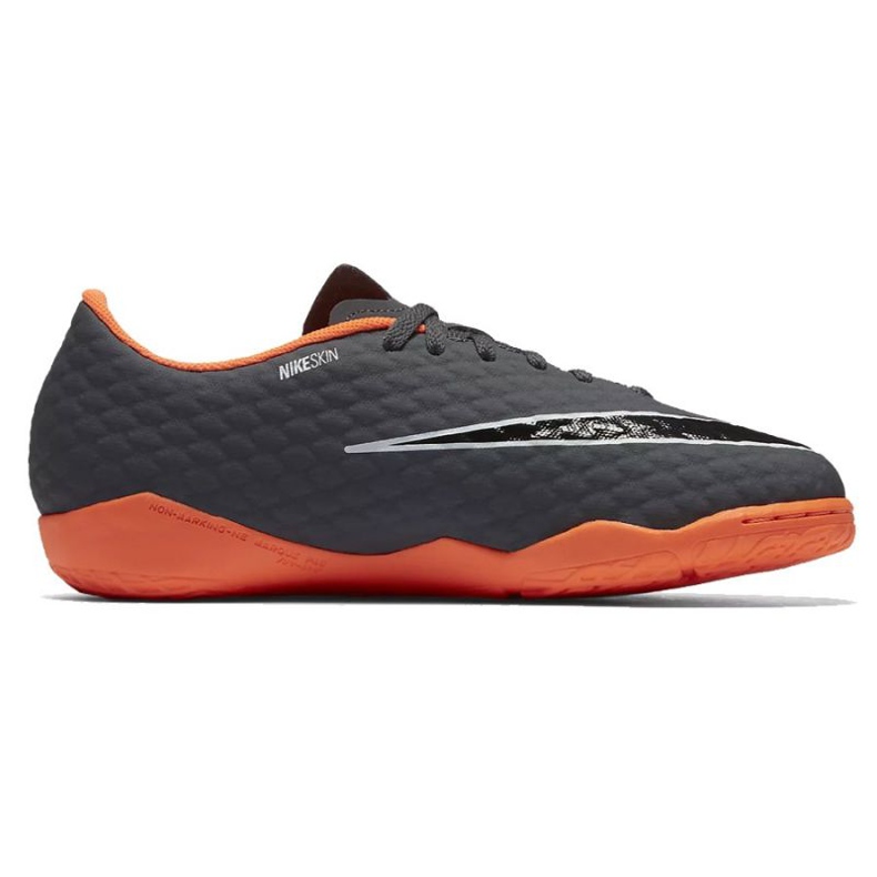 Nike Hypervenom PhantomX 3 Academy IC JR AH7295-081-S jalkapallokengät harmaa