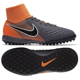 Nike Magista Obrax 2 Academy Df Tf Jr AH7318-080-S jalkapallokengät harmaa harmaa